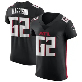 Elite Jonotthan Harrison Men's Atlanta Falcons Alternate Jersey - Black