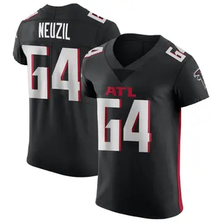 Elite Ryan Neuzil Men's Atlanta Falcons Alternate Jersey - Black