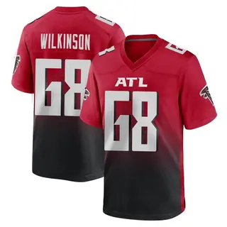 Game Elijah Wilkinson Men's Atlanta Falcons 2nd Alternate Jersey - Red