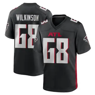 Game Elijah Wilkinson Men's Atlanta Falcons Alternate Jersey - Black