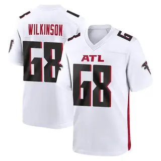 Game Elijah Wilkinson Men's Atlanta Falcons Jersey - White