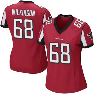 Game Elijah Wilkinson Women's Atlanta Falcons Team Color Jersey - Red