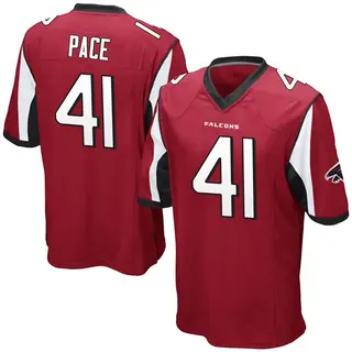 Game JR Pace Men's Atlanta Falcons Team Color Jersey - Red