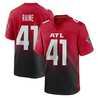 Game John Raine Men's Atlanta Falcons 2nd Alternate Jersey - Red