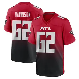 Game Jonotthan Harrison Men's Atlanta Falcons 2nd Alternate Jersey - Red