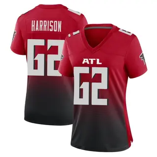 Game Jonotthan Harrison Women's Atlanta Falcons 2nd Alternate Jersey - Red
