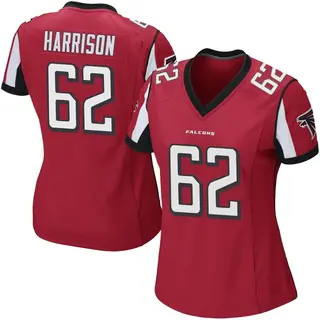 Game Jonotthan Harrison Women's Atlanta Falcons Team Color Jersey - Red