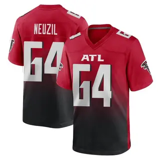 Game Ryan Neuzil Men's Atlanta Falcons 2nd Alternate Jersey - Red