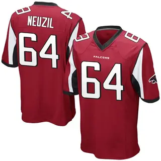 Game Ryan Neuzil Men's Atlanta Falcons Team Color Jersey - Red