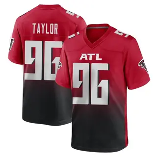 Game Vincent Taylor Men's Atlanta Falcons 2nd Alternate Jersey - Red