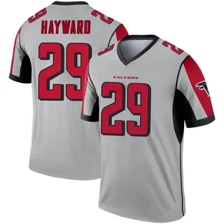Legend Casey Hayward Men's Atlanta Falcons Inverted Silver Jersey