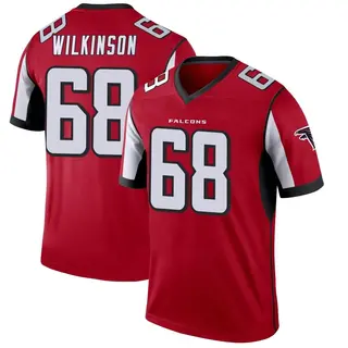 Legend Elijah Wilkinson Men's Atlanta Falcons Jersey - Red