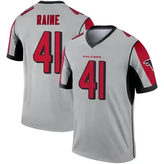 Legend John Raine Youth Atlanta Falcons Inverted Silver Jersey