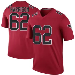 Legend Jonotthan Harrison Men's Atlanta Falcons Color Rush Jersey - Red