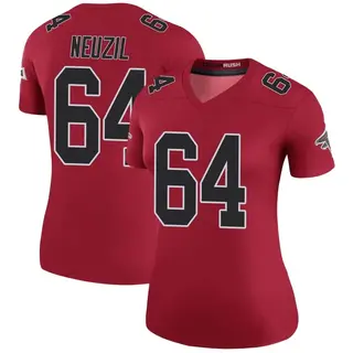 Legend Ryan Neuzil Women's Atlanta Falcons Color Rush Jersey - Red