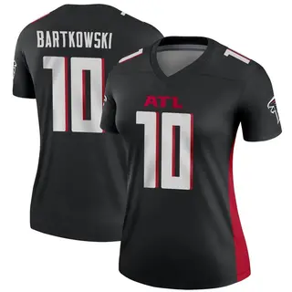 Legend Steve Bartkowski Women's Atlanta Falcons Jersey - Black