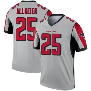 Legend Tyler Allgeier Men's Atlanta Falcons Inverted Silver Jersey