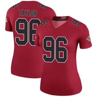 Legend Vincent Taylor Women's Atlanta Falcons Color Rush Jersey - Red