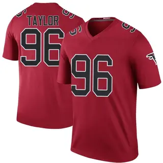 Legend Vincent Taylor Youth Atlanta Falcons Color Rush Jersey - Red