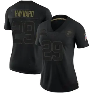 Limited Casey Hayward Women's Atlanta Falcons 2020 Salute To Service Jersey - Black