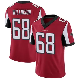 Limited Elijah Wilkinson Men's Atlanta Falcons Team Color Vapor Untouchable Jersey - Red