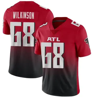 Limited Elijah Wilkinson Men's Atlanta Falcons Vapor 2nd Alternate Jersey - Red