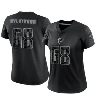 Limited Elijah Wilkinson Women's Atlanta Falcons Reflective Jersey - Black