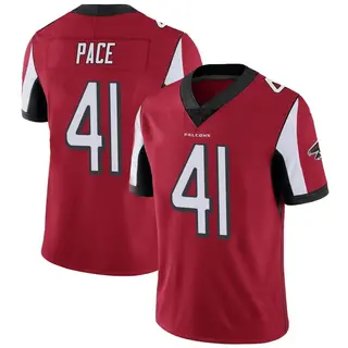 Limited JR Pace Men's Atlanta Falcons Team Color Vapor Untouchable Jersey - Red