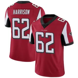 Limited Jonotthan Harrison Men's Atlanta Falcons Team Color Vapor Untouchable Jersey - Red