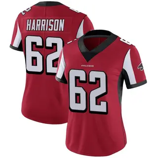Limited Jonotthan Harrison Women's Atlanta Falcons Team Color Vapor Untouchable Jersey - Red