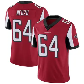 Limited Ryan Neuzil Men's Atlanta Falcons Team Color Vapor Untouchable Jersey - Red