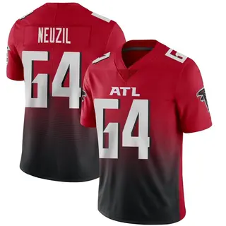 Limited Ryan Neuzil Men's Atlanta Falcons Vapor 2nd Alternate Jersey - Red