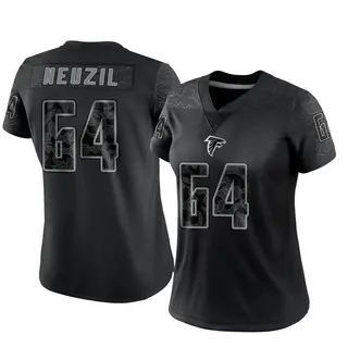 Limited Ryan Neuzil Women's Atlanta Falcons Reflective Jersey - Black