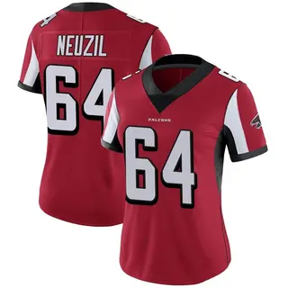 Limited Ryan Neuzil Women's Atlanta Falcons Team Color Vapor Untouchable Jersey - Red