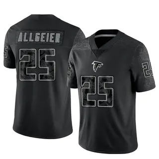 Limited Tyler Allgeier Men's Atlanta Falcons Reflective Jersey - Black