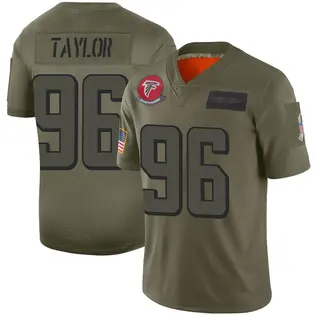 Limited Vincent Taylor Men's Atlanta Falcons 2019 Salute to Service Jersey - Camo