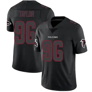 Limited Vincent Taylor Men's Atlanta Falcons Jersey - Black Impact