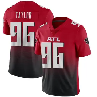 Limited Vincent Taylor Men's Atlanta Falcons Vapor 2nd Alternate Jersey - Red